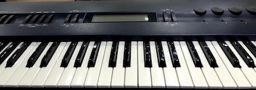 Synthesizer keyboard at JMB Studio